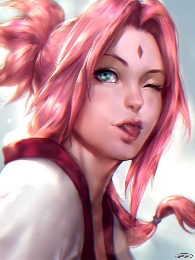 Фото Sakura Haruno / Сакура Харуно из аниме Naruto / Наруто, art by