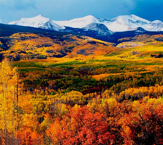 Фото Горы на фоне осенней природы