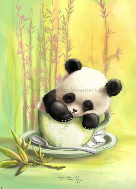 Картинки панды для срисовки (29 фото)