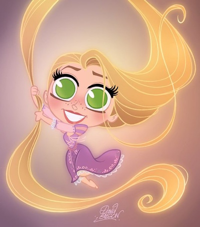 Фото Арт Рапунцель / Rapunzel из мультфильма Рапунцель запутанная история / Rapunzel Tangled, art by David Bison