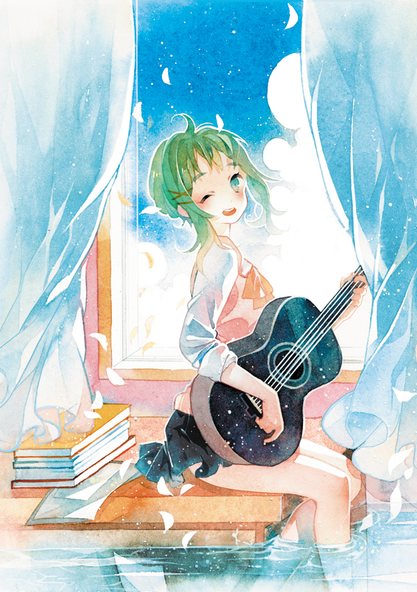 Фото Vocaloid Gumi Megpoid / Вокалоид Гуми Мегпоид, art by Rei