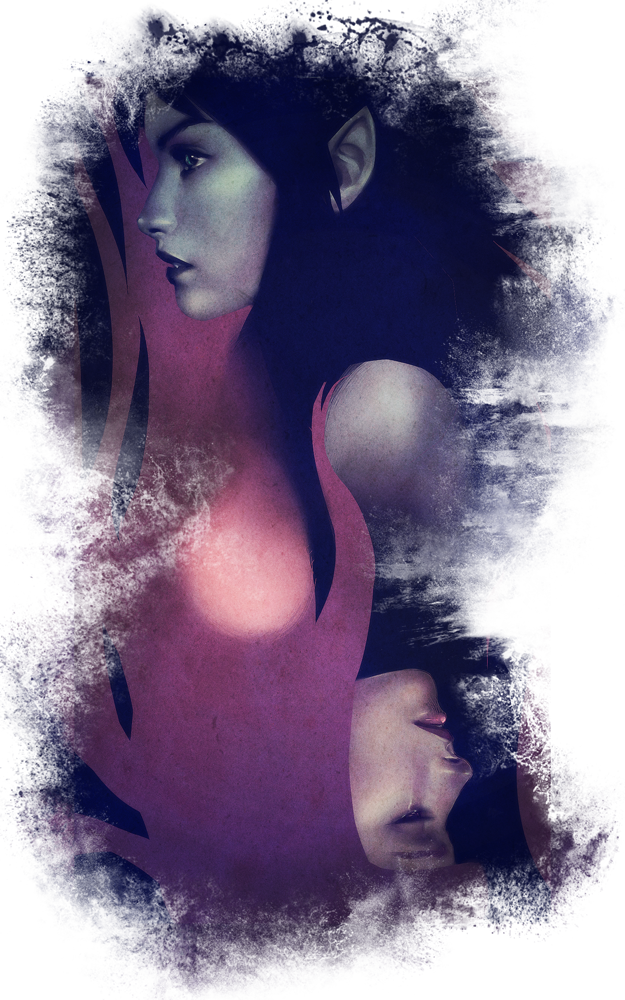 Фото Princess Bubblegum / Принцесса Бубльгум и Marceline the Vampire Queen / Марселин, Королева Вампиров из мультсериала Adventure Time / Время Приключений, арт by rizcifra