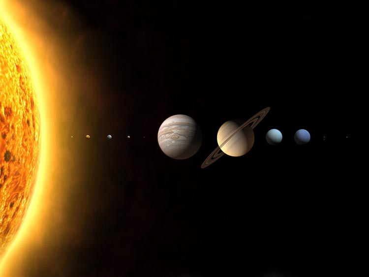 Фото Наша солнечная система и пропорции в ней