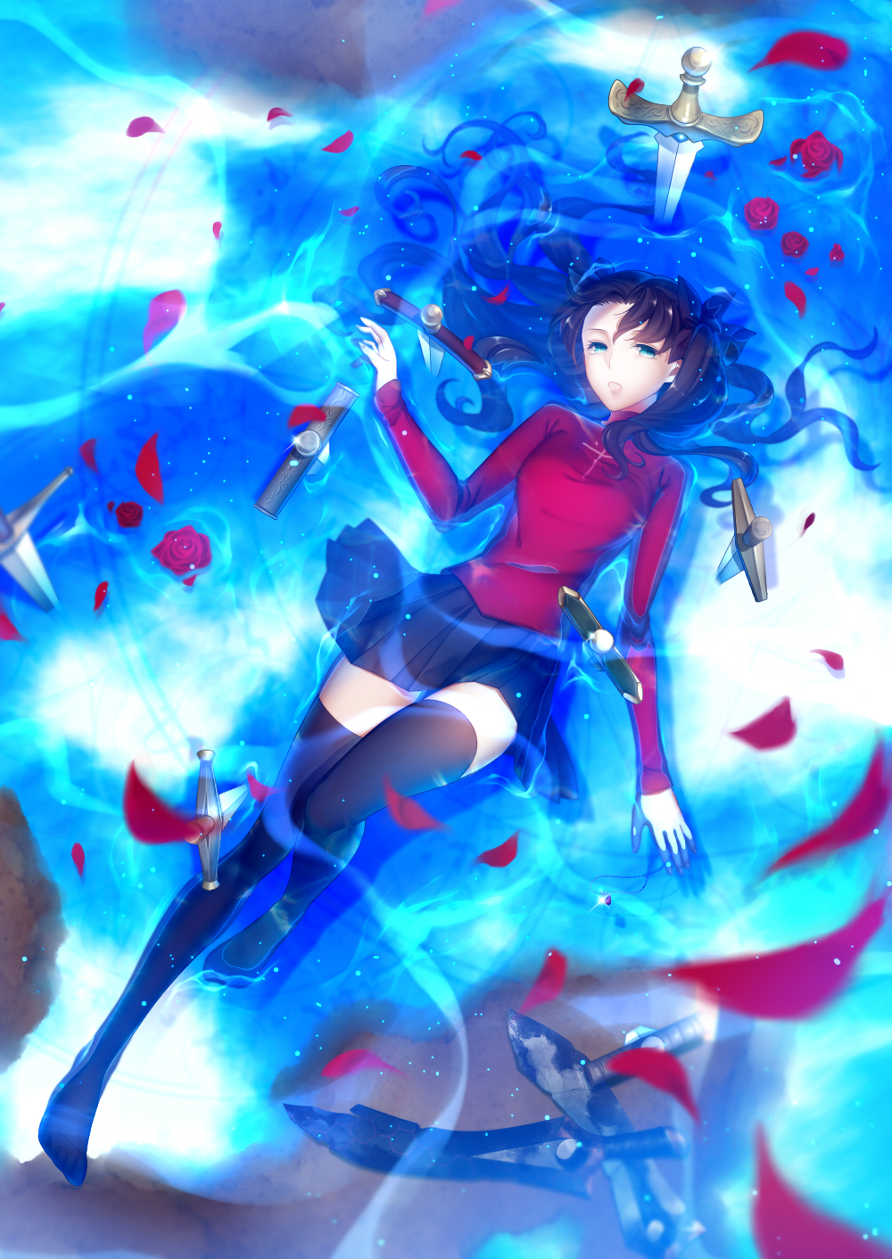 Фото Рин Тосака / Rin Tohsaka из аниме Судьба: Ночь Схватки / Fate / stay  night