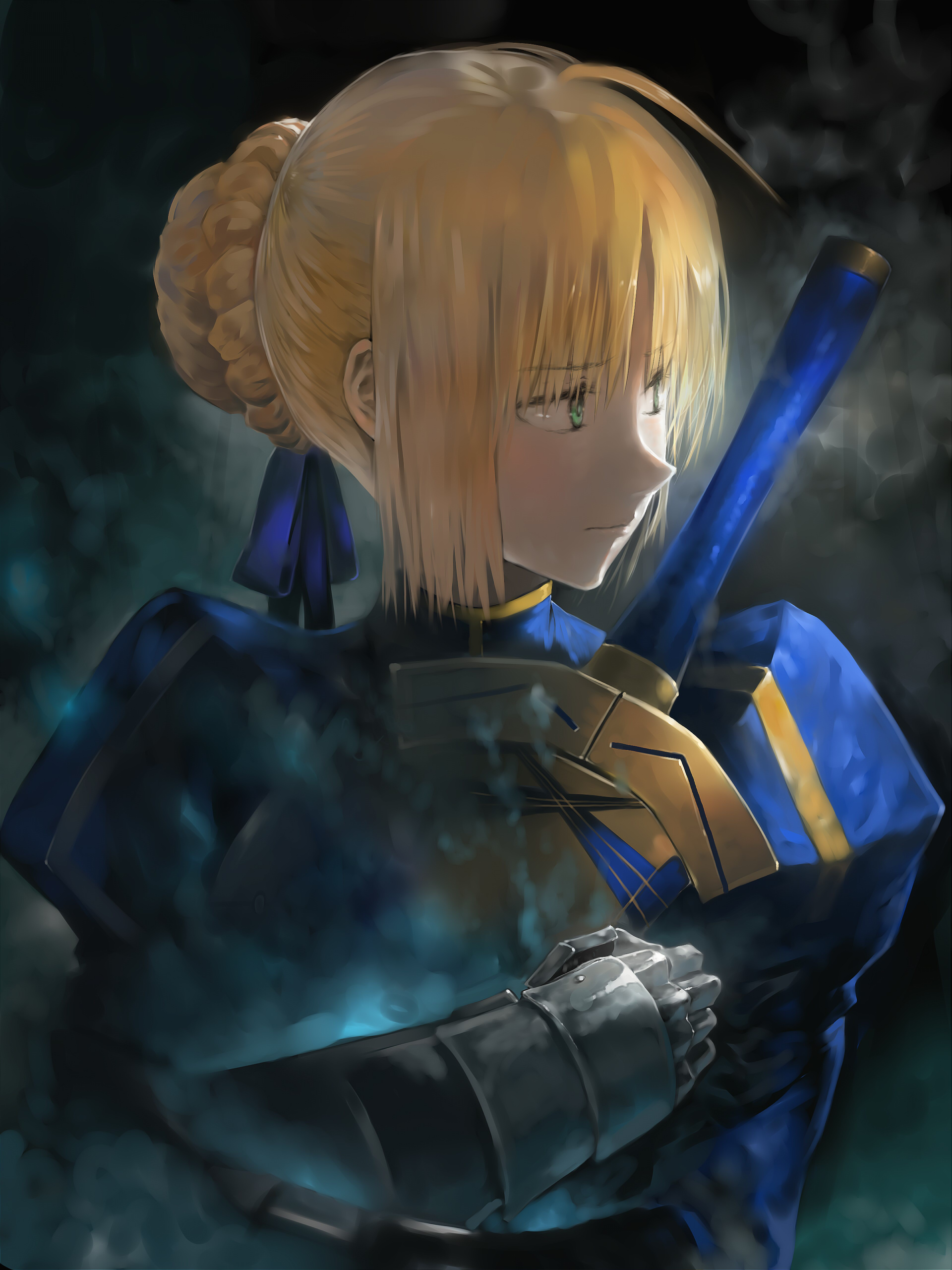 Фото Saber / Сэйбер из аниме Fate / stay night / судьба, ночь схватки