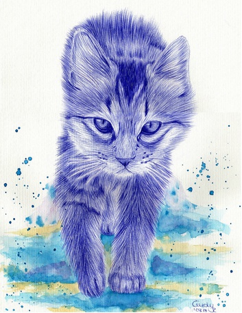 Фото Рисованный кот, by cindy