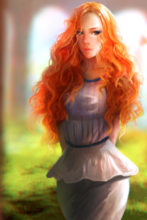 Redhead anime characters female
