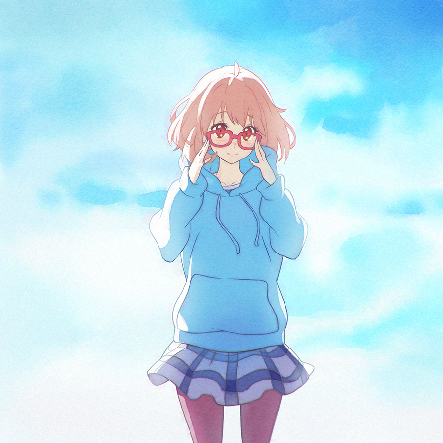 Фото Mirai Kuriyama / Мирай Курияма из аниме Kyoukai no Kanata / По ту  сторону границы, art by KR0NPR1NZ