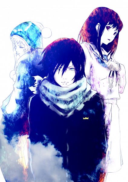 Фото Yato / Ято, Юкине / Yukine и Hiyori Iki / Хиери Ики из аниме Noragami / Бездомный бог