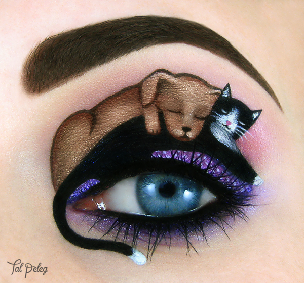 Фото Глаз с макияжем щенка и кота, by scarlet moon1
