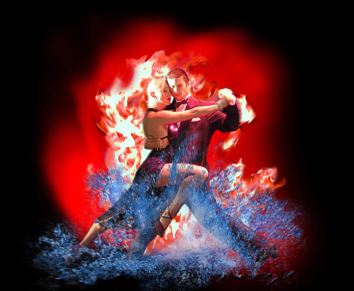 Фото Страстный танец огня и воды