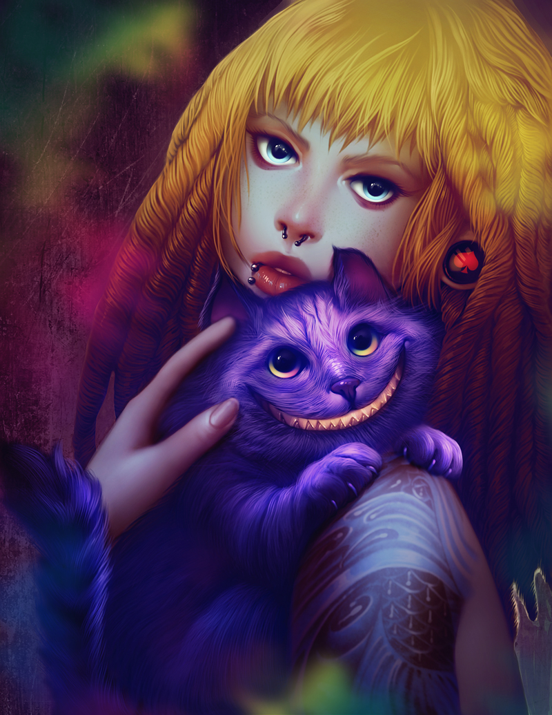 Алиса и чеширский кот