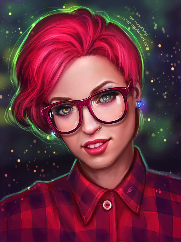 Фото Девушка в очках, by Ayya Saparniyazova