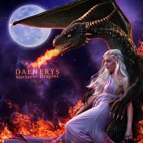 Фото Дейенерис Таргариен / Daenerys Targaryen из сериала Игра престолов / Game of Thrones, by Esther Puche-Art