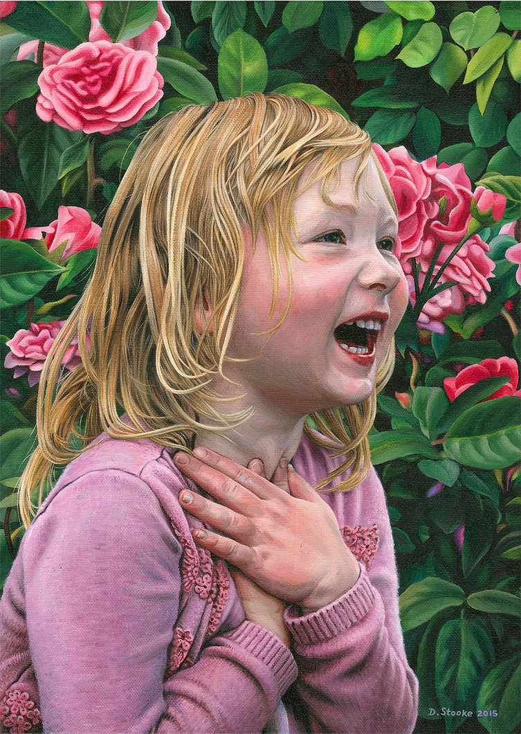 Фото Девочка стоит на фоне цветов, by NewAgeTraveller