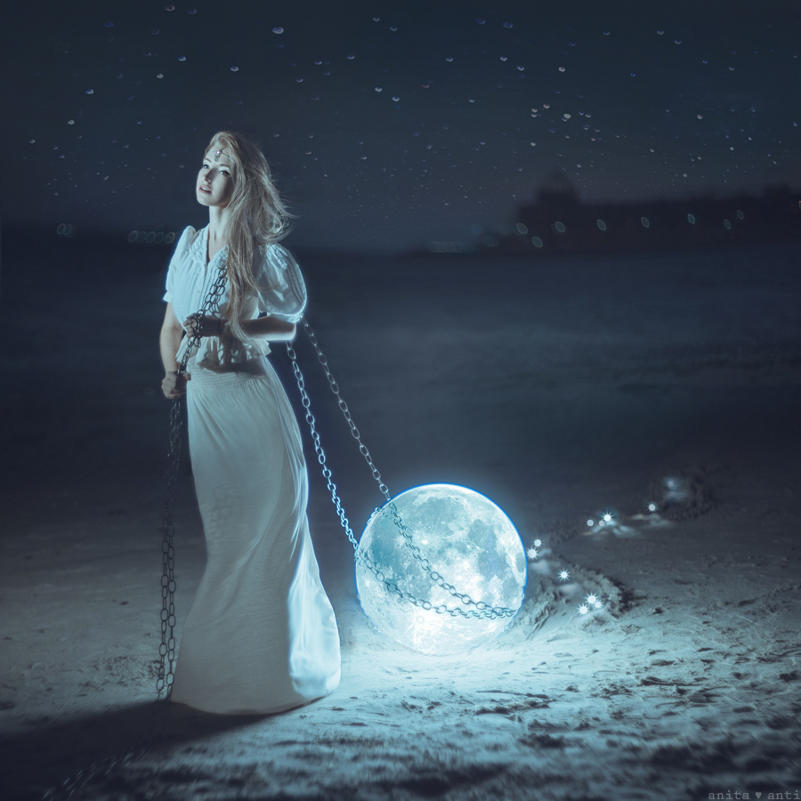 Фото Девушка с луной в цепях, by AnitaAnti