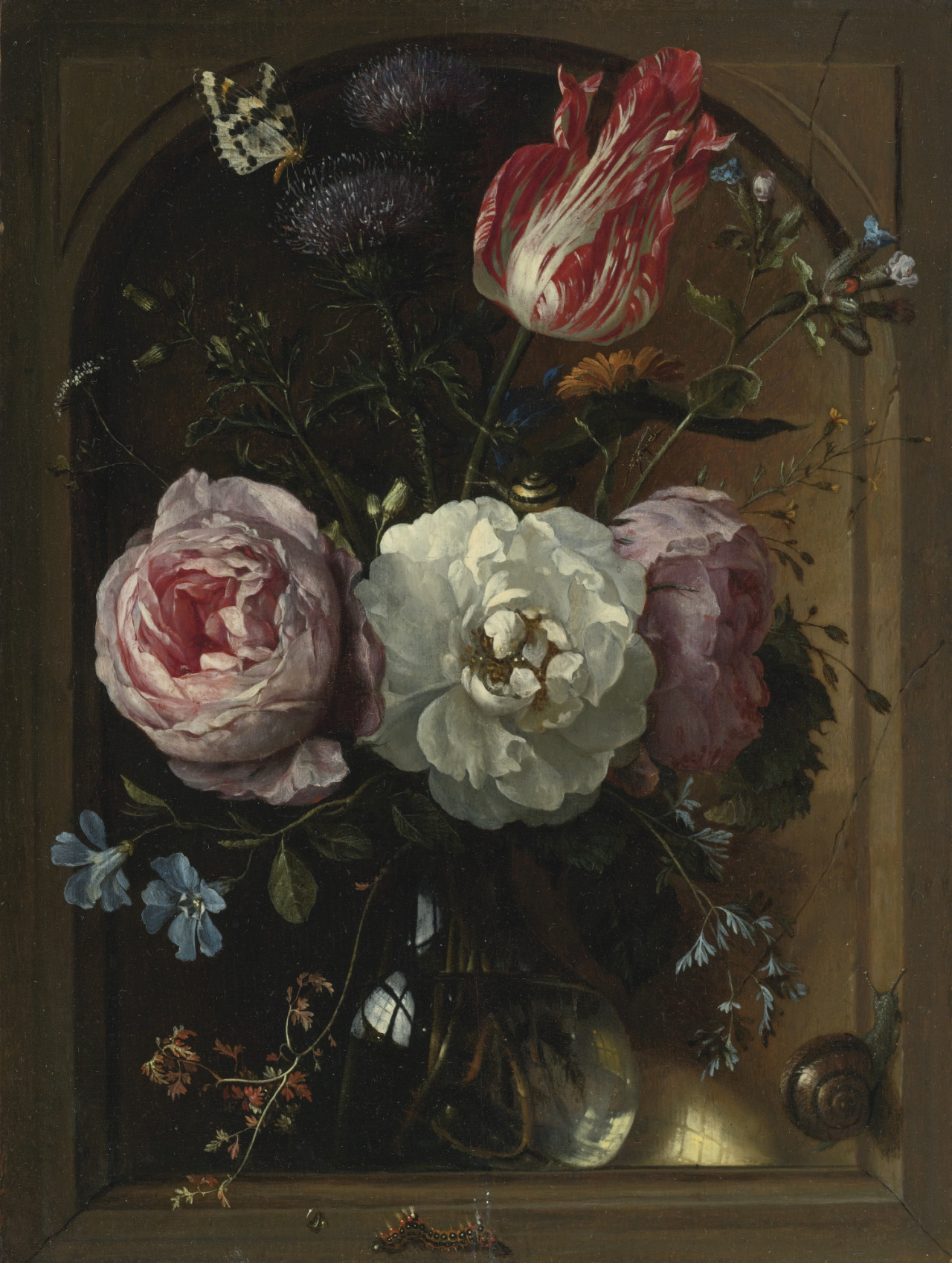 Фото Букет цветов в вазе, художник Jan Davidsz. de Heem / Ян Давидс де Хем