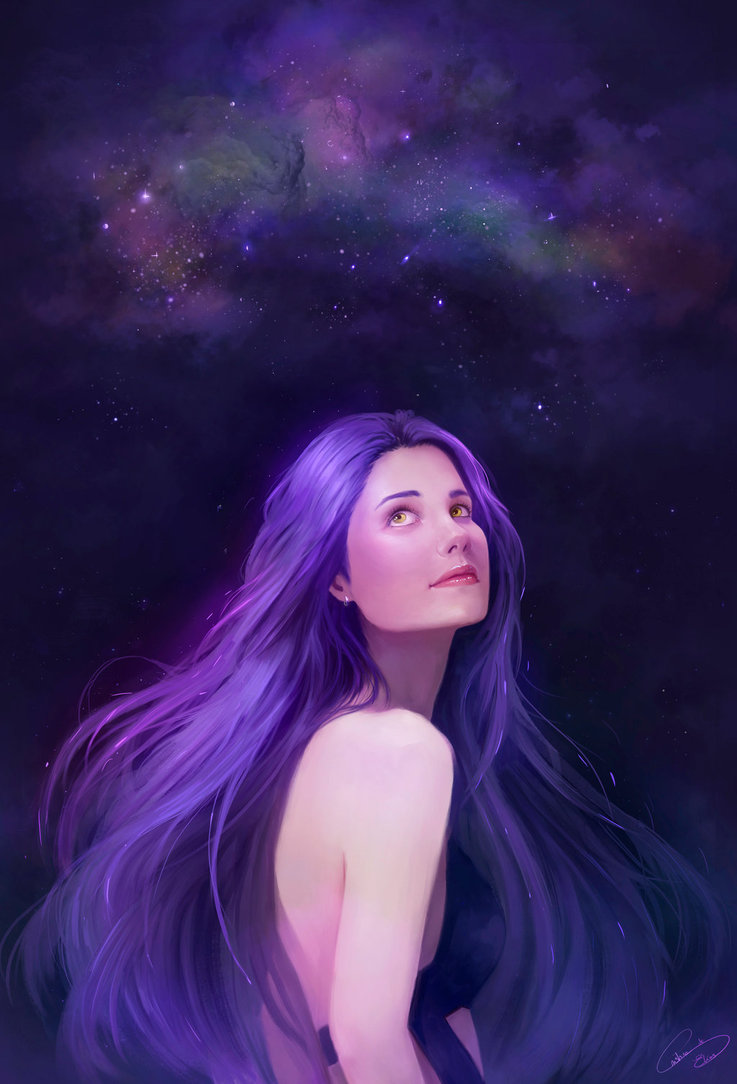 Фото Девушка с фиолетовыми волосами, by Cristina001