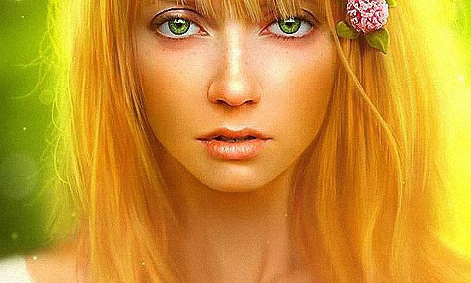 Брови у блондинок с зелеными глазами фото
