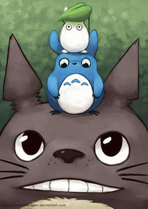 Фото Тоторо / Totoro из аниме My Neighbor Totoro / Tonari no Totoro / Мой сосед Тоторо, by blacksapphiredragon