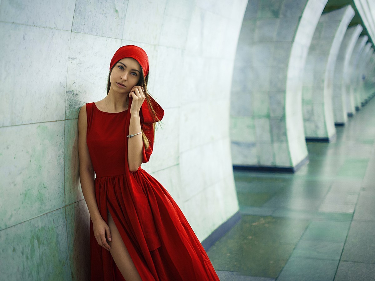 Красное платье сессия