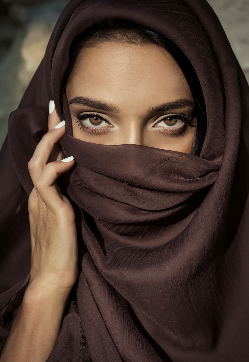 Фото Девушка в восточном платке-хиджабе, фотограф Белый Ягуар