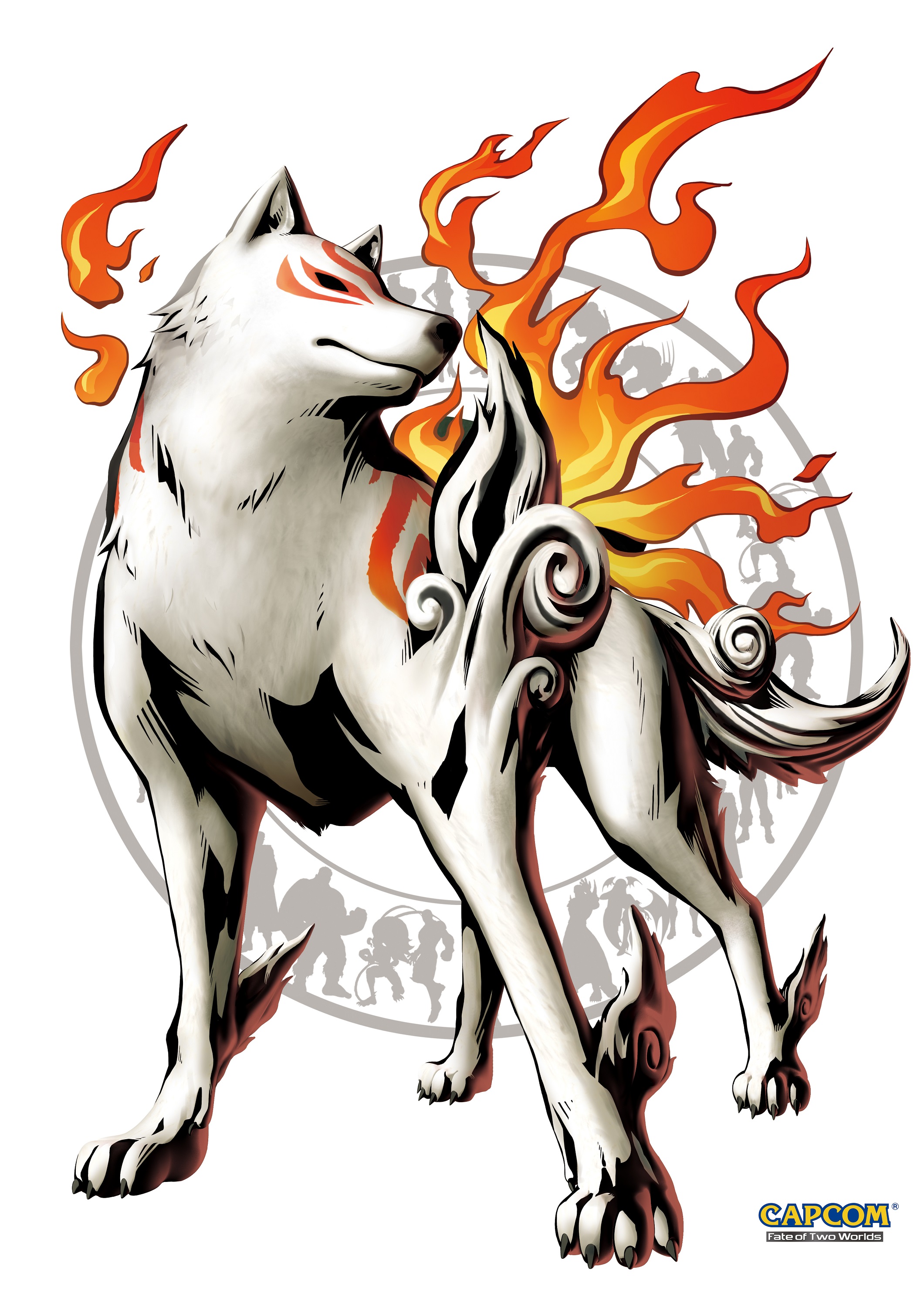 Фото Божественный белый волк Amaterasu / Аматэрасу из игры Okami, Capcom