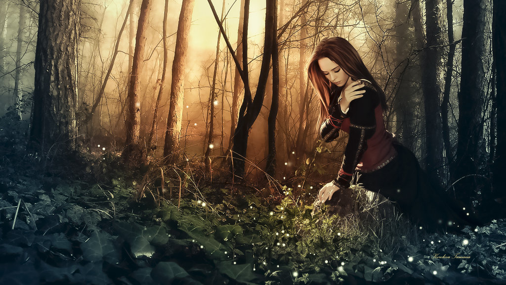 Фото Девушка в лесу, by Korolevatumana