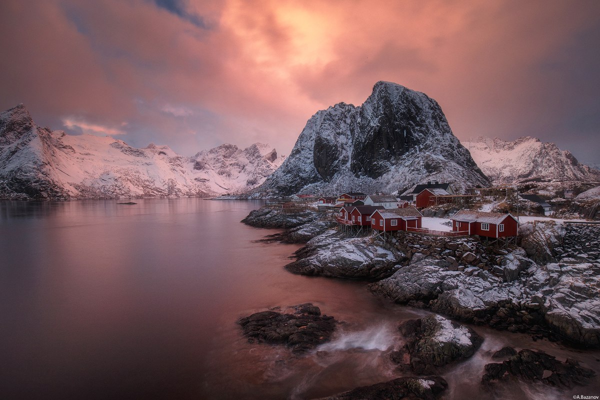 Фото Остров Хамней, Норвегия, Лофотенские Острова / Hamn&;y. Norway, Lofoten, фотограф Андрей Базанов