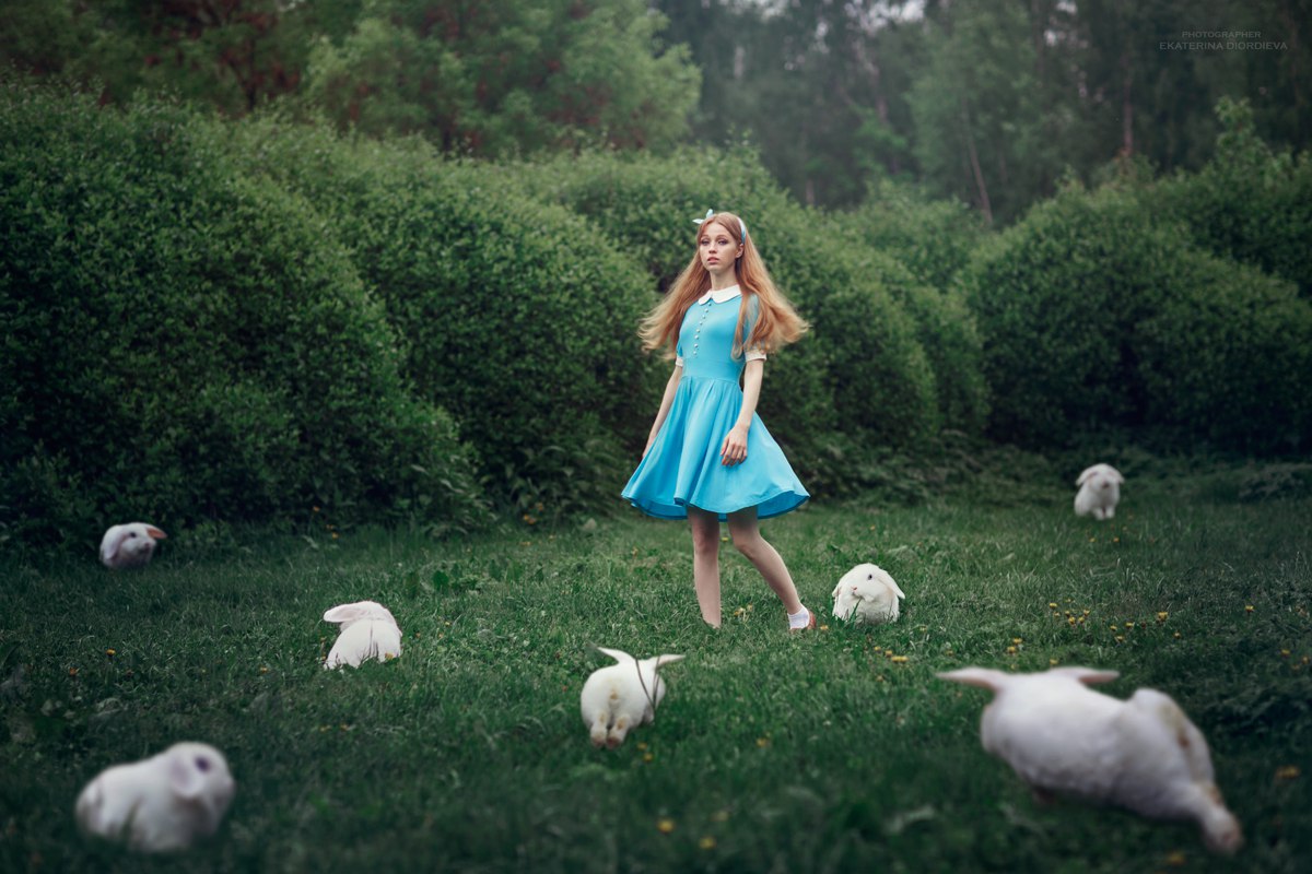 Платье с кроликом