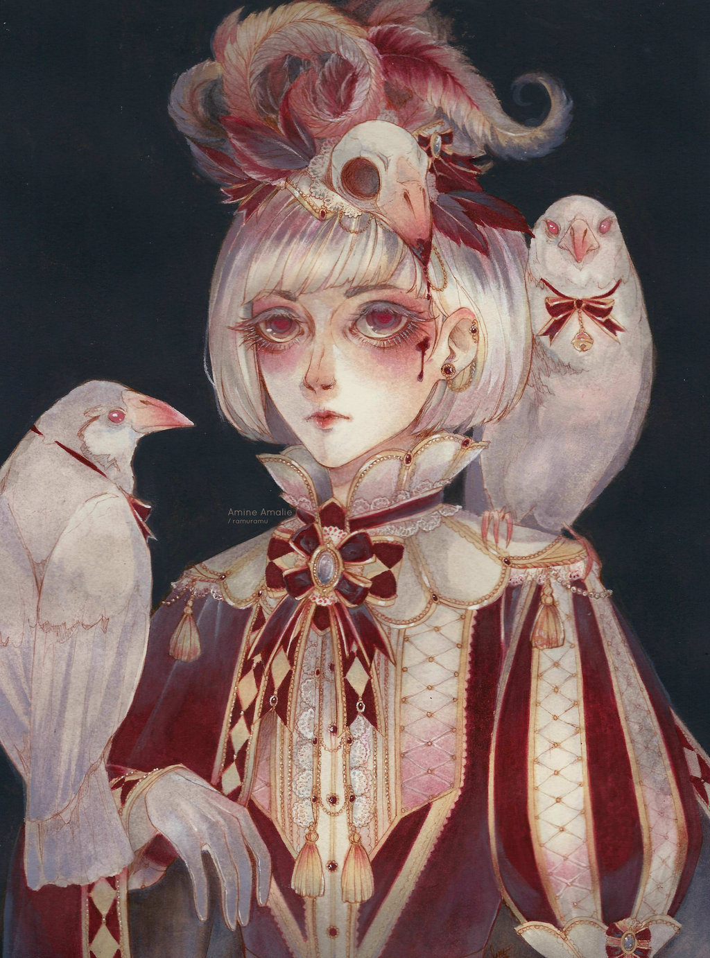 Фото Девушка с птицами, by ramuramu