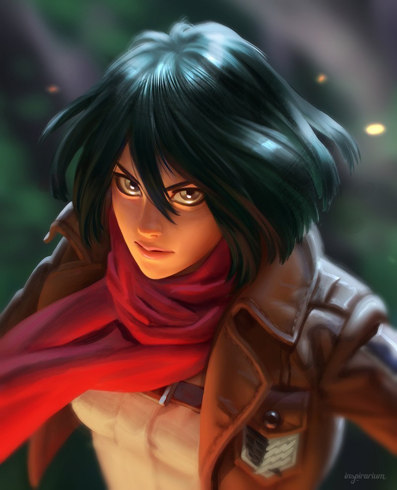 Фото Микаса Акерман / Mikasa Ackerman из аниме Атака Титанов / Shingeki no  Kyojin