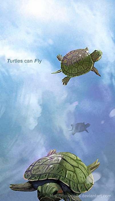 Фото Летающие в небе черепахи / Turtles can Fly (Морские черепахи могут летать), by Darkmello