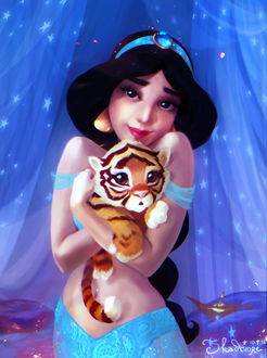 Фото Princess Jasmine and Rajah / Принцесса Жасмин и Раджа, by Skadivore