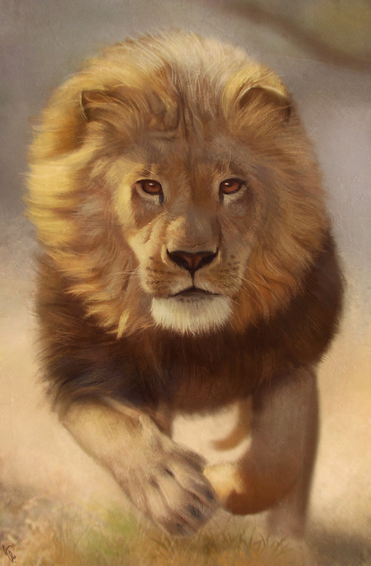 Фото Портрет бегущего льва, by AngelGanev