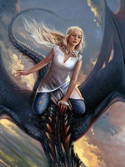 Фото Дейнерис Таргариен / Daenerys Targaryen из сериала Игра Престолов / Game Of Trones, by Vesea