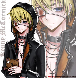 Фото Kenneth McCormick / Кенни Маккормик в стиле манги, из мультсериала South Park / Южный парк, art by RainNoir