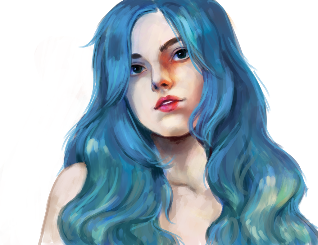 Фото Девушка с голубыми волосами, by AntheiaVaulor