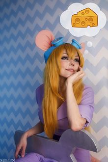 Фото Косплей Gadget / Гайка (Christina Fink) из мультфильма Чип и Дейл спешат на помощь / Chip n Dale Rescue Rangers мечтает о сыре, by MilliganVick