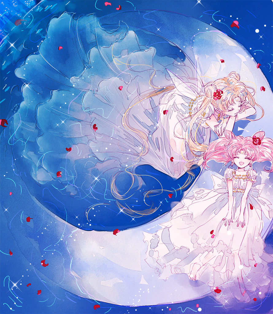 Фото Princess Serenity / Принцесса Серенити и Chibiusa / Чибиуса из аниме Сейлор Мун / Sailor Moon