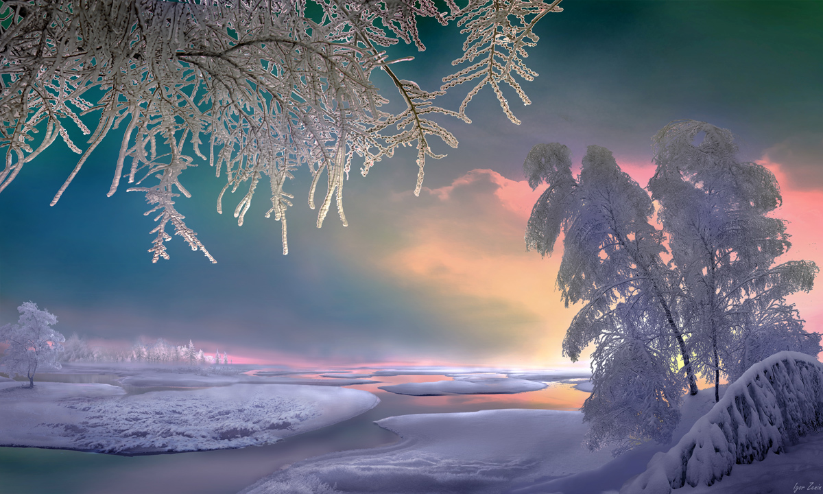  Зимний пейзаж от Игоря Зенина