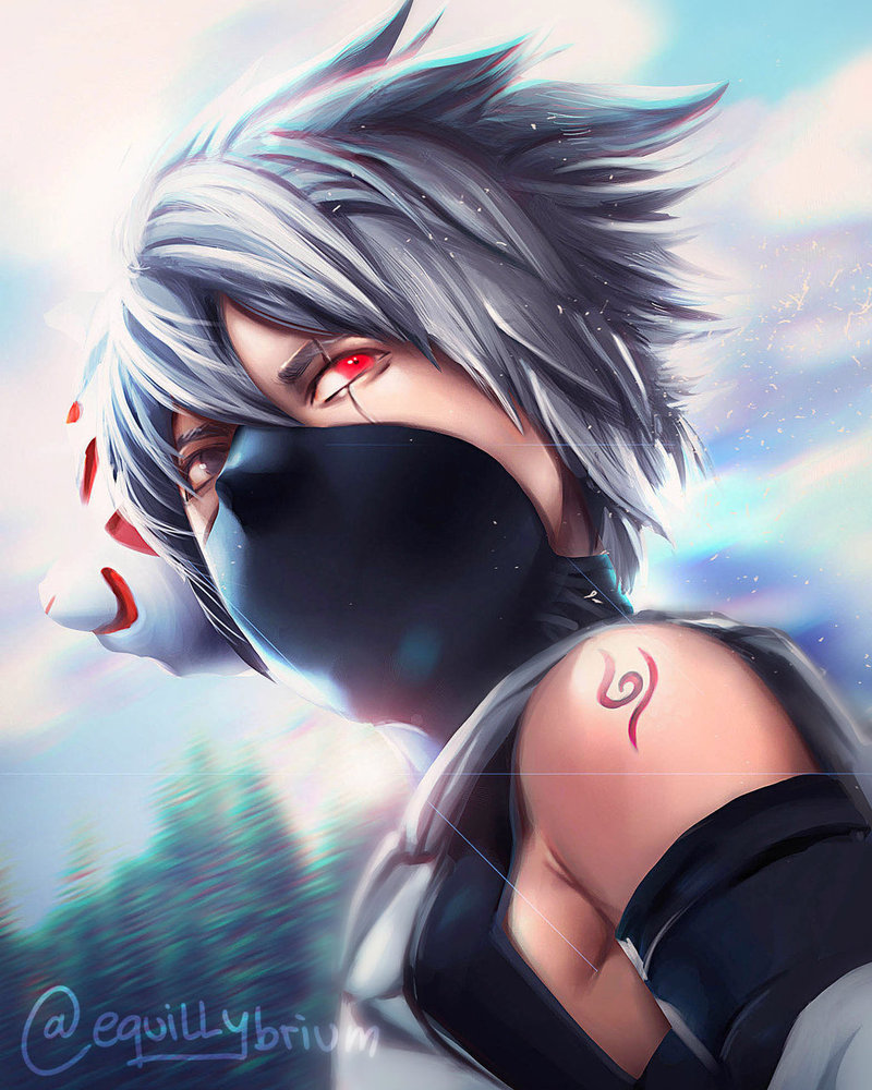 Фото Какаши Хатаке / Kakashi Hatake из аниме Наруто / Naruto, by equillybrium