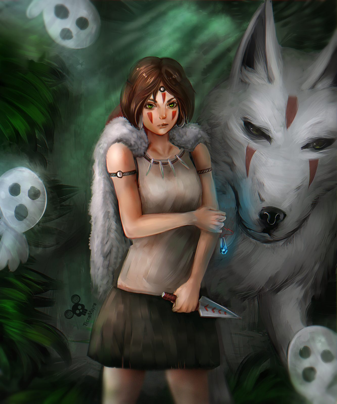 Foto San San Moro Moro I Lesnye Duhi Iz Anime Princessa Mononoke Mononoke Hime By Tecnomayro