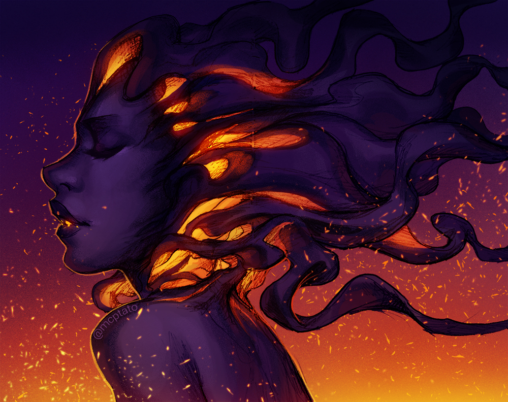 Фото Девушка с огненными волосами, by mcptato