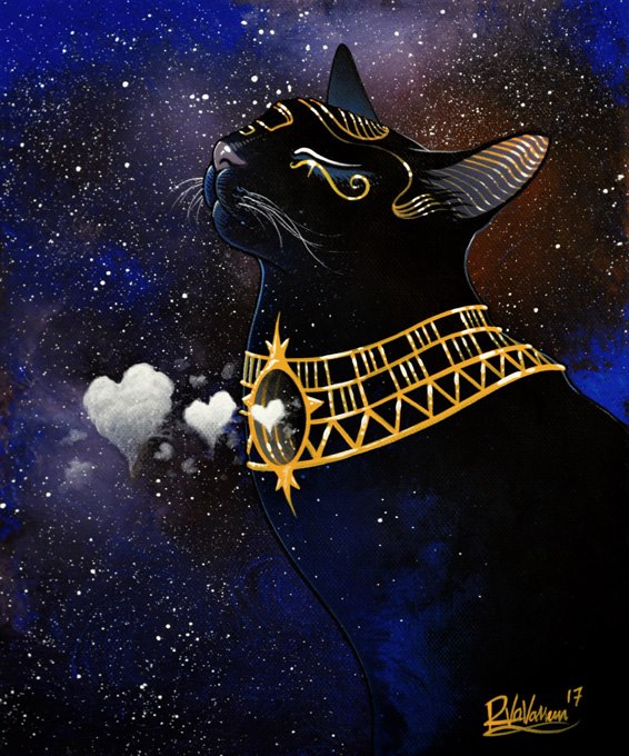 Фото Кошка с украшением на шее, by Raphael Vavasseur