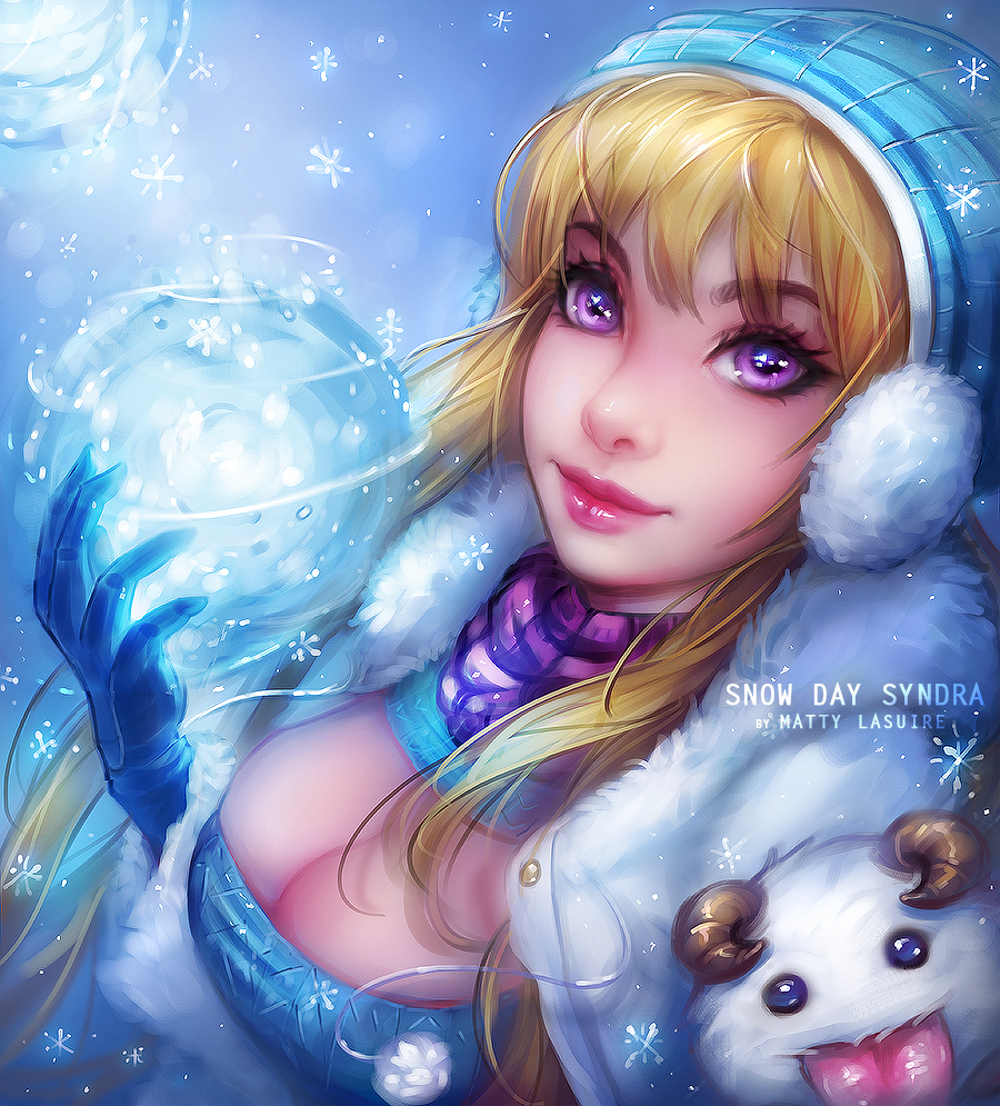 Фото Syndra / Синдра и Poro / Поро из игры League Of Legends, by Matty  Lasuire