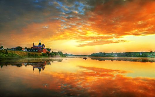 Фото Рассвет над старой ладогой