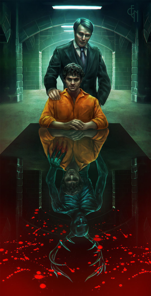 Фото Hannibal Lecter / Ганнибал Лектер и Will Graham / Уилл Грэм из сериала  Hannibal / Ганнибал, by Eneada