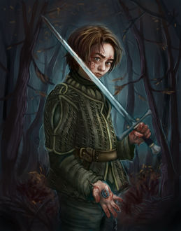 Фото Arya Stark / Арья Старк из сериала Game Of Trones / Игра Престолов, by Krikin