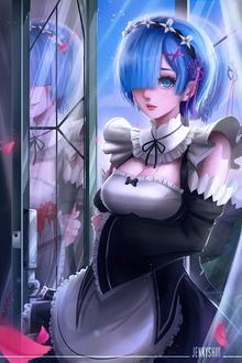 Фото Рем / Rem из аниме Re: Жизнь в альтернативном мире с нуля / Re: Zero kara Hajimeru Isekai Seikatsu, by jennyshiii
